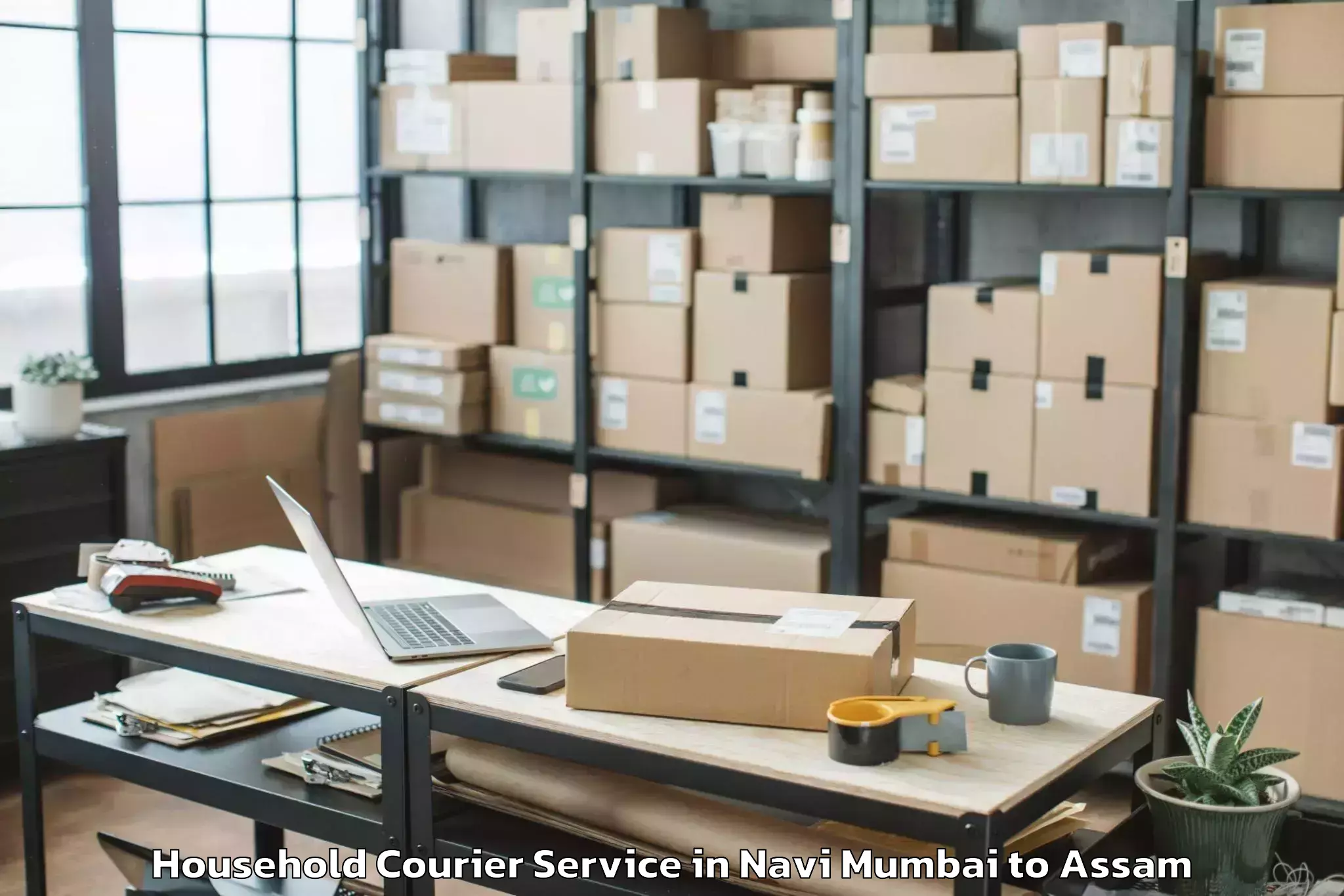 Efficient Navi Mumbai to Sarupeta Pt Household Courier